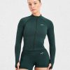Balance V3 Seamless Zip Jacket - Dark Green