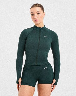 Balance V3 Seamless Zip Jacket - Dark Green