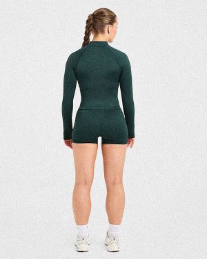 Balance V3 Seamless Zip Jacket - Dark Green