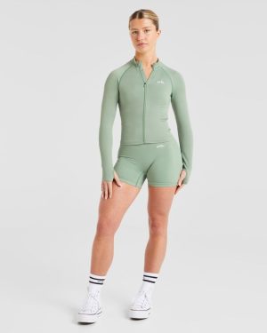 Balance V3 Seamless Zip Jacket - Grove Green: The Ultimate Performance Layer