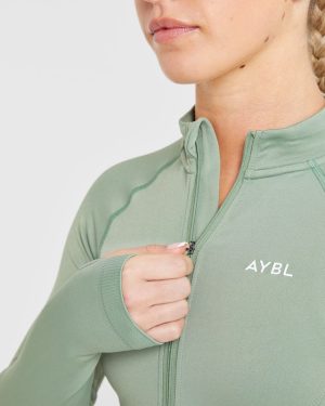 Balance V3 Seamless Zip Jacket - Grove Green: The Ultimate Performance Layer