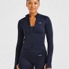 Balance V3 Seamless Zip Jacket - Navy: The Ultimate Sculpting Workout Essential