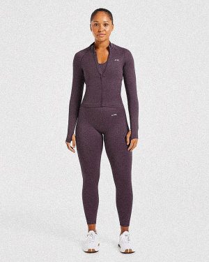 Balance V3 Seamless Zip Jacket - Purple: The Ultimate Sculpting Activewear
