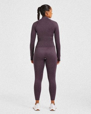 Balance V3 Seamless Zip Jacket - Purple: The Ultimate Sculpting Activewear
