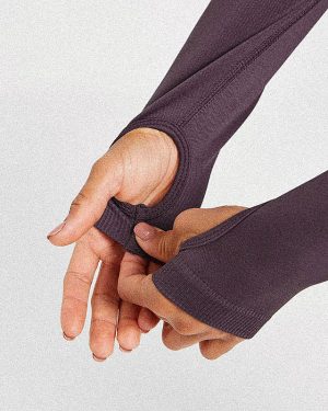 Balance V3 Seamless Zip Jacket - Purple: The Ultimate Sculpting Activewear