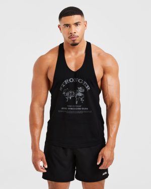 Bench Press Stringer - Black: The Ultimate Lifter's Tank