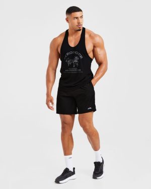 Bench Press Stringer - Black: The Ultimate Lifter's Tank