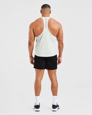 Bench Press Stringer - Muted Mint: The Ultimate Lifter's Tank