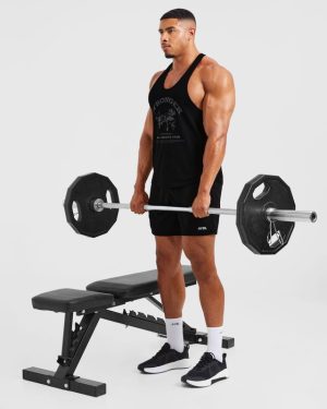 Bench Press Stringer - Black: The Ultimate Lifter's Tank