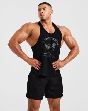 Bench Press Stringer - Black: The Ultimate Lifter's Tank