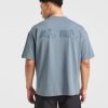 Blur Oversized T-Shirt - Steel Blue: The Ultimate Comfort & Style Statement