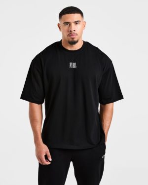 Breaking Weights Oversized T-Shirt - Premium Black Cotton