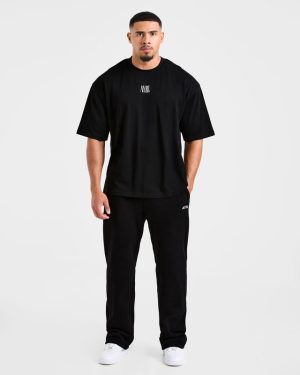 Breaking Weights Oversized T-Shirt - Premium Black Cotton