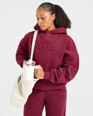 Classic Plush Oversized Hoodie - Muted Raspberry: The Ultimate Comfort Upgrade