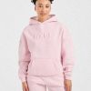 Classic Plush Oversized Hoodie - Pastel Pink