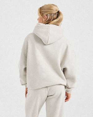 Classic Plush Oversized Hoodie - Sand: The Ultimate Comfort Essential