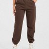 Classic Plush Oversized Joggers - Brown