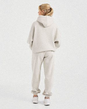 Classic Plush Oversized Joggers - Sand: The Ultimate Comfort Staple