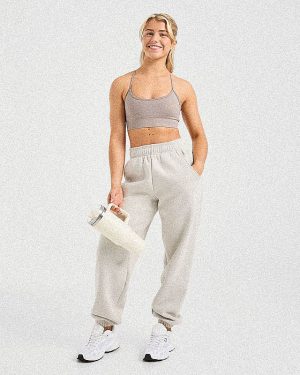 Classic Plush Oversized Joggers - Sand: The Ultimate Comfort Staple