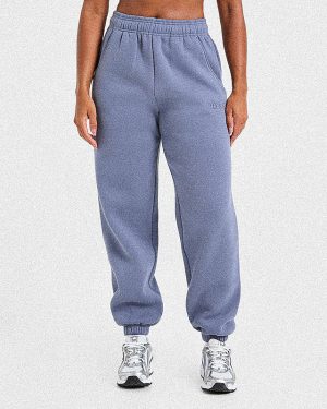 Classic Plush Oversized Joggers - Slate: The Ultimate Comfort Staple