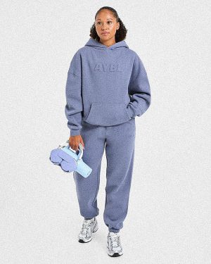 Classic Plush Oversized Joggers - Slate: The Ultimate Comfort Staple