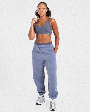 Classic Plush Oversized Joggers - Slate: The Ultimate Comfort Staple