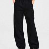 Classic Plush Oversized Straight Leg Joggers - Black