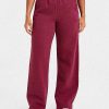 Classic Plush Oversized Straight Leg Joggers - Muted Raspberry