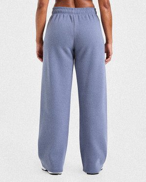 Classic Plush Oversized Straight Leg Joggers - Slate