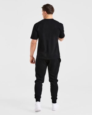 Classic Black T-Shirt - Premium Heavyweight Cotton