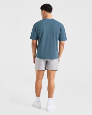 Classic Blue T-Shirt: The Ultimate Heavyweight Cotton Essential