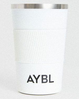 Premium White Stainless Steel Coffee Cup for On-The-Go