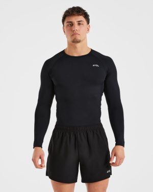 Elite Performance Compression Long Sleeve Shirt - Black