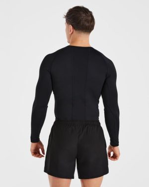 Elite Performance Compression Long Sleeve Shirt - Black