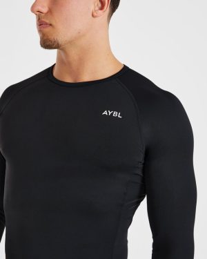 Elite Performance Compression Long Sleeve Shirt - Black