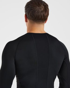 Elite Performance Compression Long Sleeve Shirt - Black