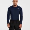Navy Compression Long Sleeve T-Shirt: Ultimate Performance & Muscle Definition