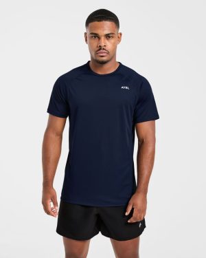 Compression Relaxed T Shirt - Navy: The Ultimate Gym Essential