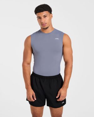 Slate Grey Compression Tank: Engineered for Peak Performance