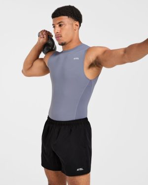 Slate Grey Compression Tank: Engineered for Peak Performance