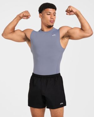 Slate Grey Compression Tank: Engineered for Peak Performance