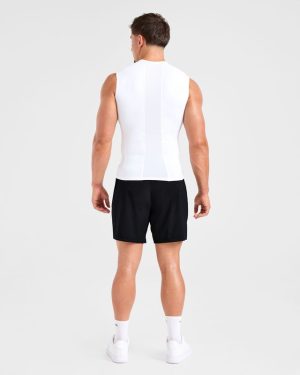 Premium White Compression Tank for Elite Performance