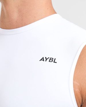 Premium White Compression Tank for Elite Performance