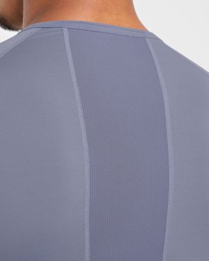 Slate Grey Compression T-Shirt: Ultimate Performance & Muscle Definition