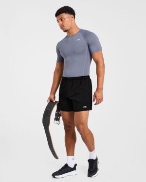 Slate Grey Compression T-Shirt: Ultimate Performance & Muscle Definition