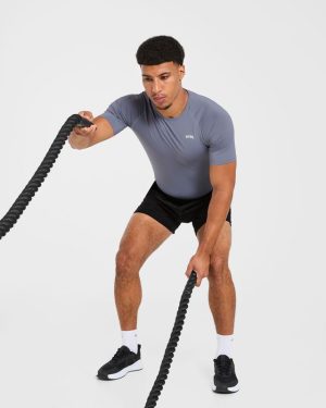 Slate Grey Compression T-Shirt: Ultimate Performance & Muscle Definition