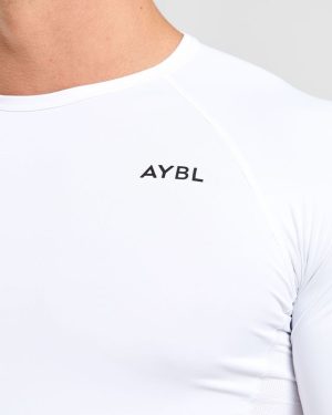 Elite White Compression T-Shirt for Peak Performance