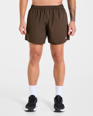 Core 5" Shorts - Deep Brown: The Ultimate Performance Essential