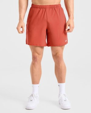 Core 7" Shorts - Desert Orange: The Ultimate Performance Essential
