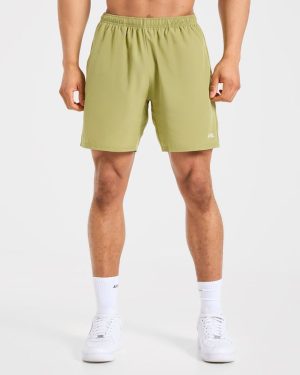 Core 7" Shorts - Citrus Olive: The Ultimate Performance Essential